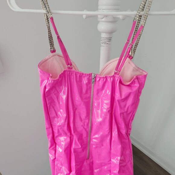 Wet look mini dress - Picture 3 of 4